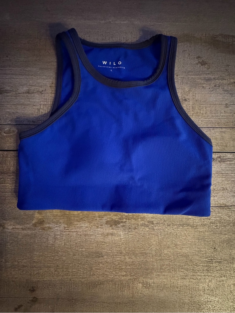 WILO Women's Royal Blue Tank Top Crop